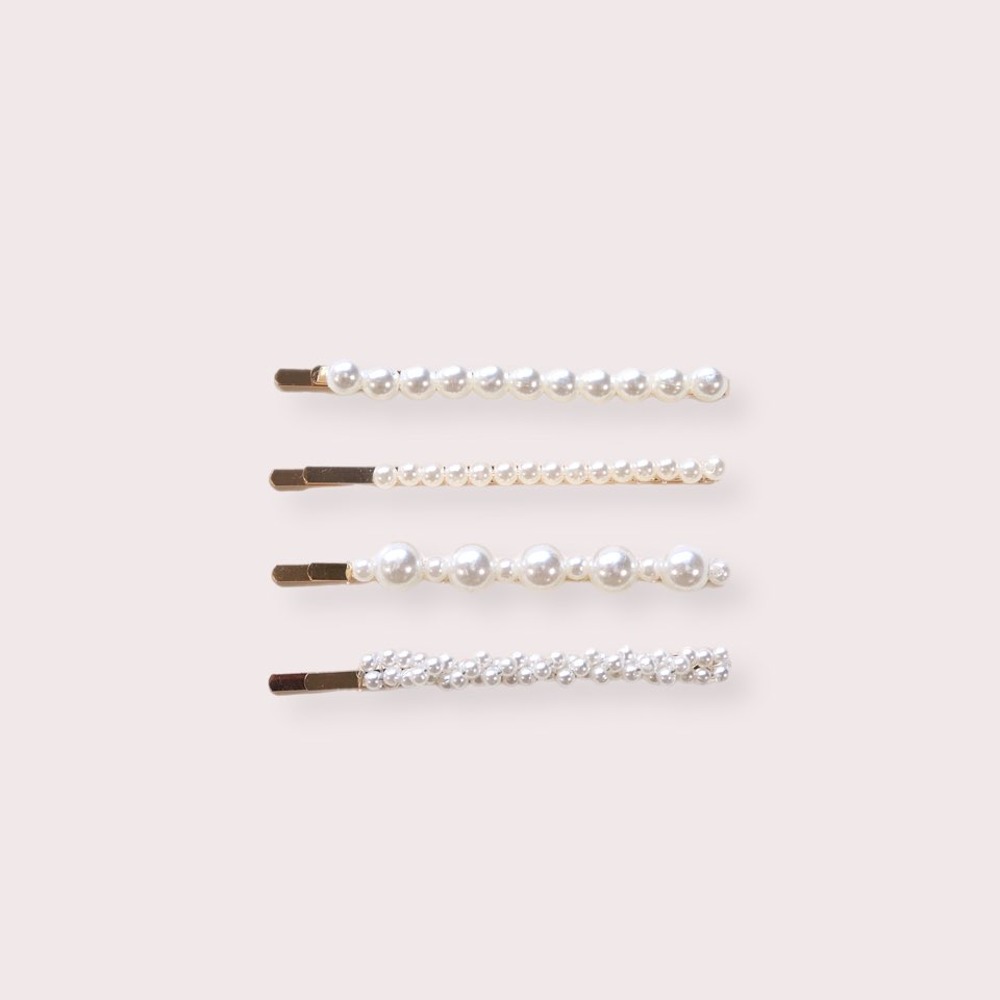 Milkeyway Pearl Hair pin (1set 4pcs)