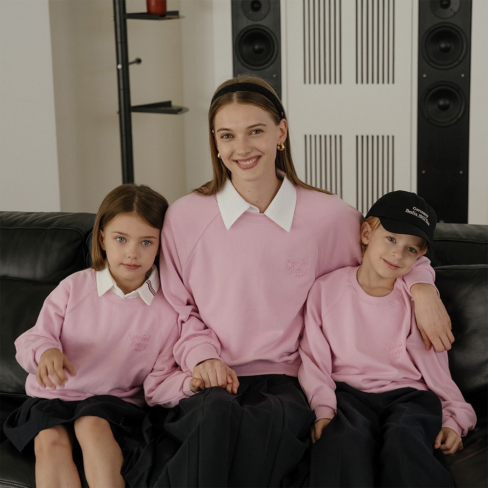 [KIDS] Essential sweatshirt_Pink