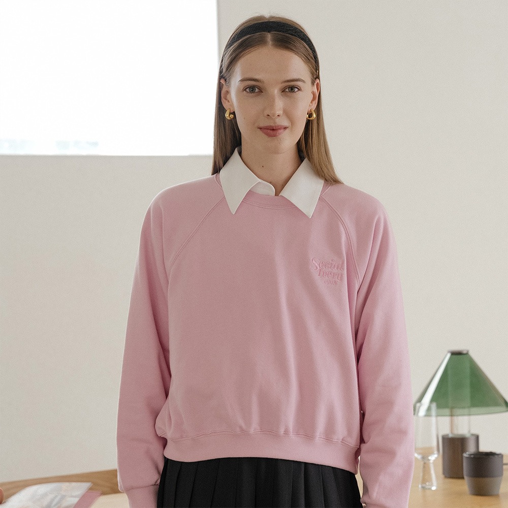 [WOMAN] Essential sweatshirt_Pink